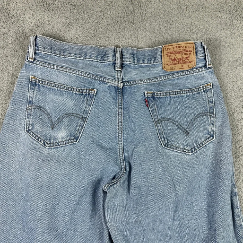 Levis 560 Comfort Fit Vintage Jeans Mens‎ 36x32 (Fits 34x30) Blue Tapered Denim